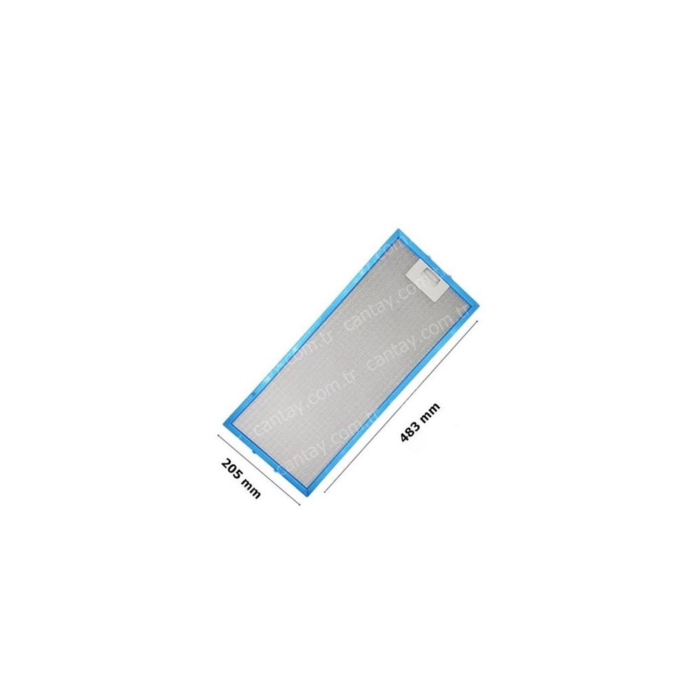 205 * 483 mm Aspiratör Alüminyum Kaset Filtre