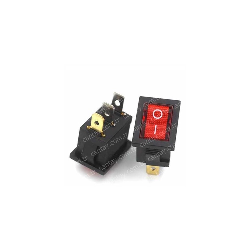 Mini Işıklı Anahtar (kırmızı)