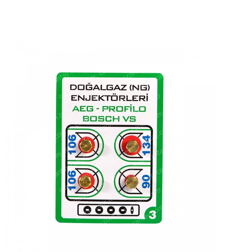 7  mm Doğalgaz Enjektör Takımı